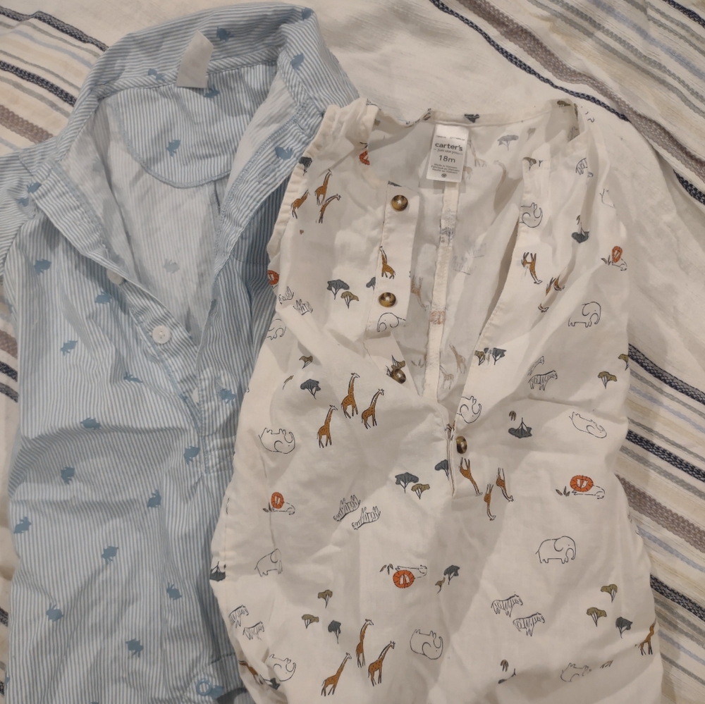 2 boys jumpers Carter's 18 month